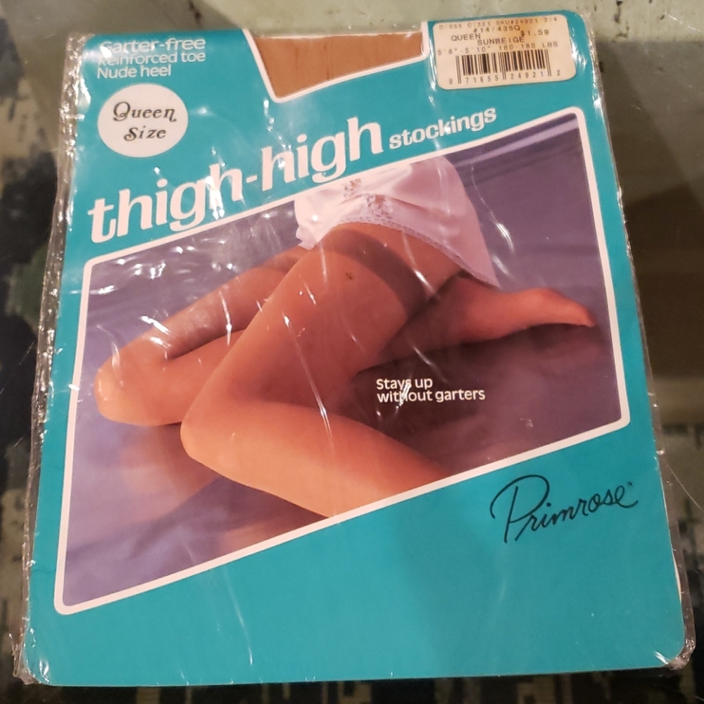Vintage Queensize thigh- high stockings